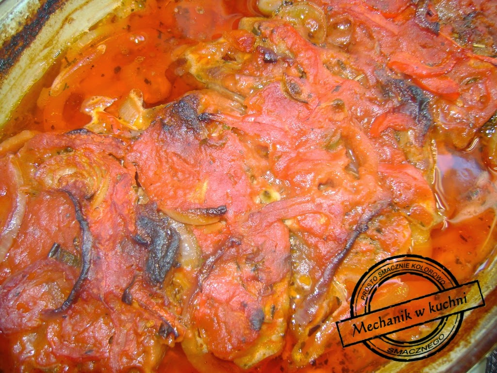 kakówka zapiekana z warzywami mechanik w kuchni wieprzowina papryczka chilli pikantnie zapiekanka