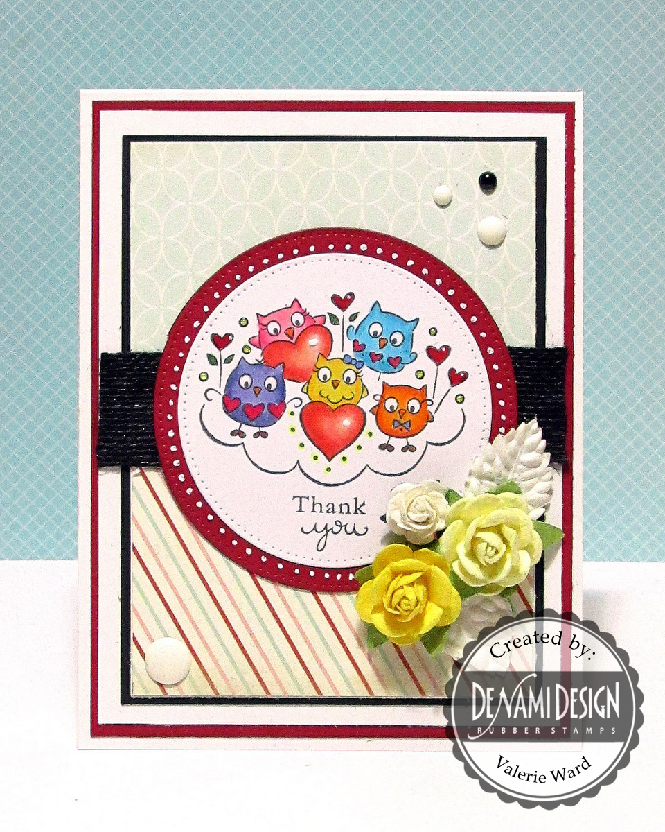 DeNami Design Blog Group Thank You Owl Card