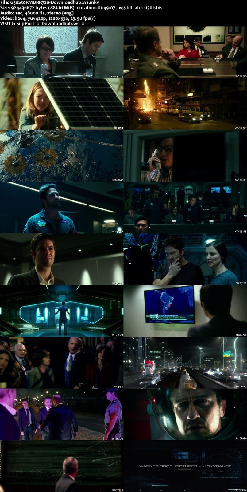 Geostorm 2017 English 720p BRRip 850MB ESubs