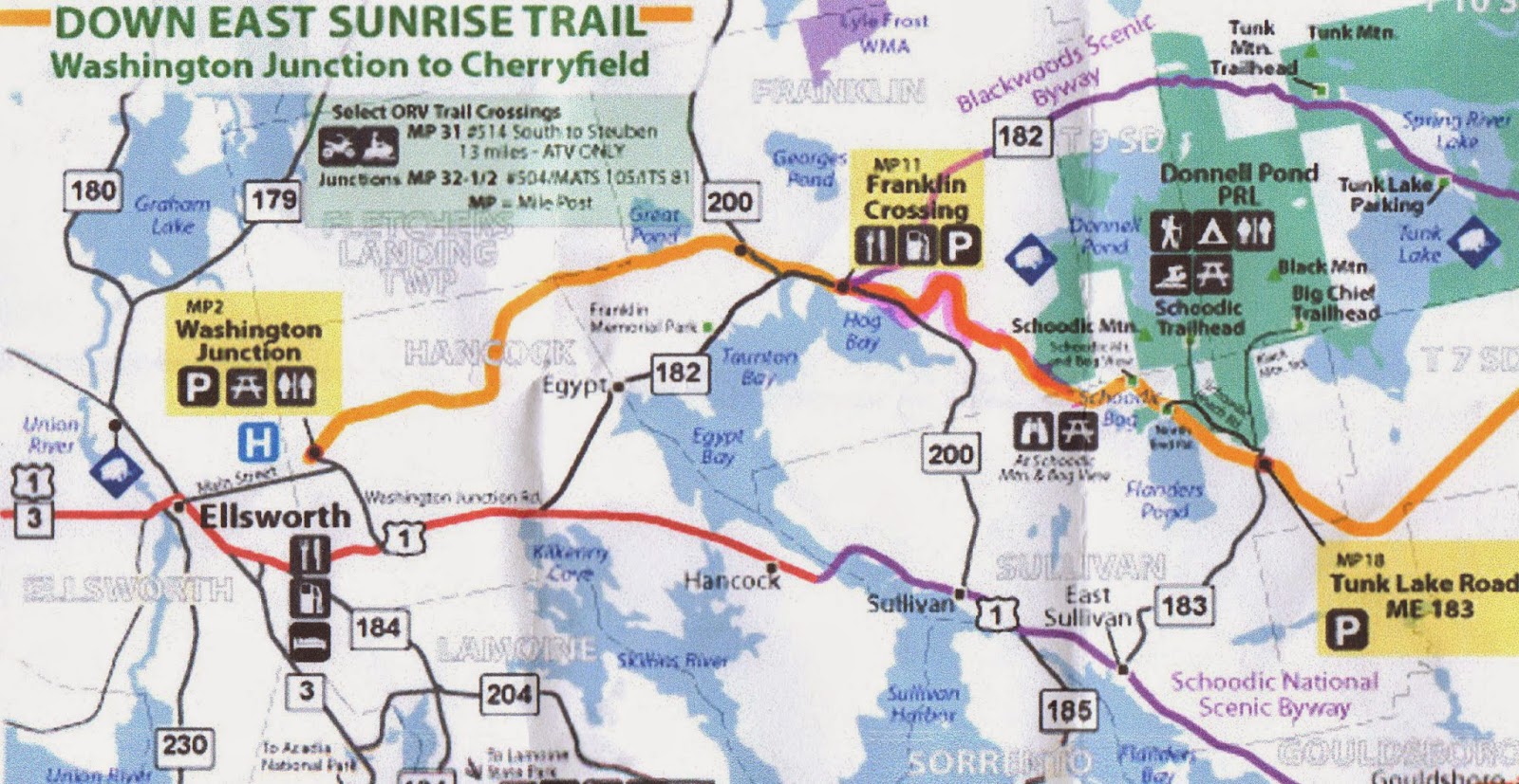 Hiking in Maine with Kelley 4/6/14 Down East Sunrise Trail