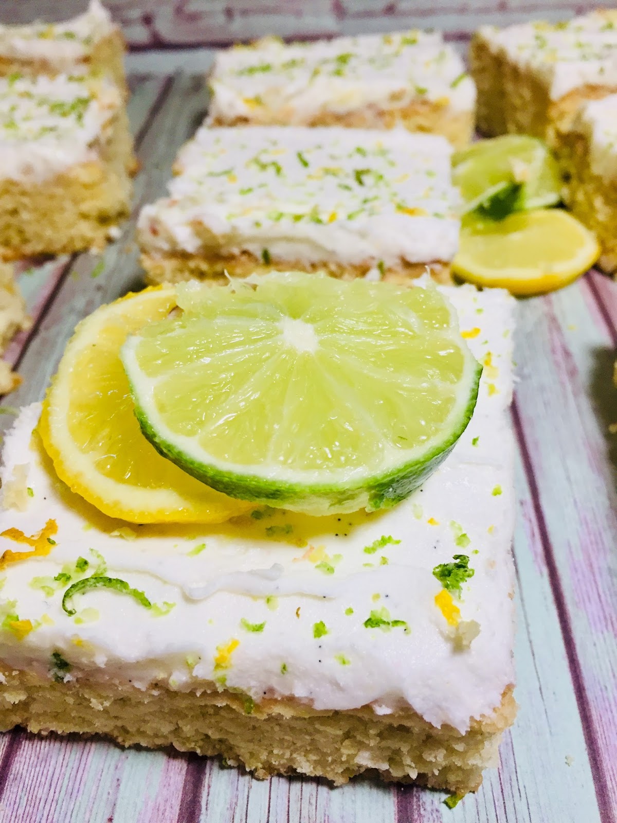 Lemon Lime Cookie Bars