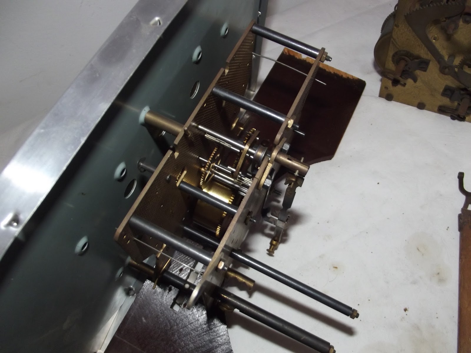 Pièces Détachées Horlogerie : Mouvement Carillon, Aiguilles, Cadran FBL 15 Jours - Occasion, Pour Réparation