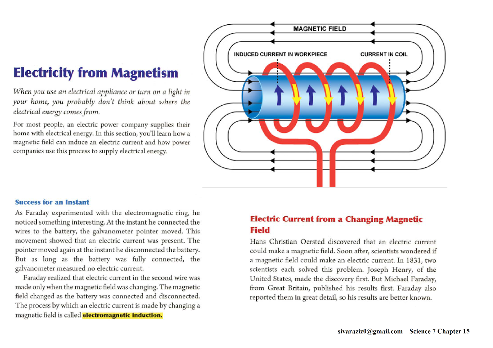 Science 7 Chapter 15 Electromagnetism - INTERACTIVE NOTEBOOKS