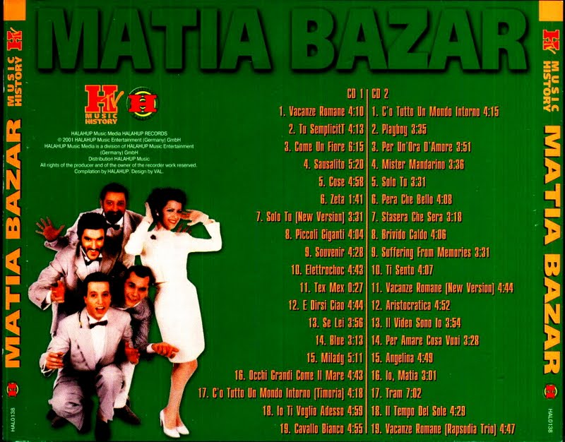My music new Matia Bazar Matia Bazar CD1, CD 2 My music new Matia Bazar Matia Bazar CD1, CD 2