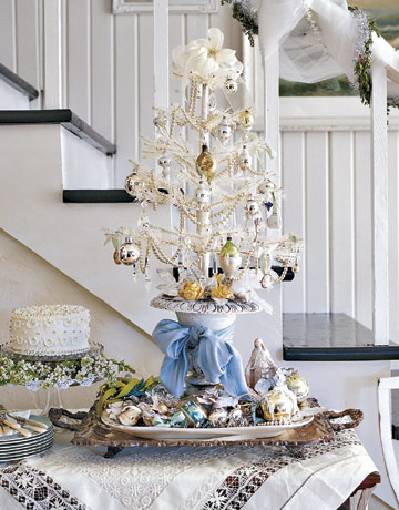 The Domestic Curator: Mini Christmas Trees, An Extra Touch