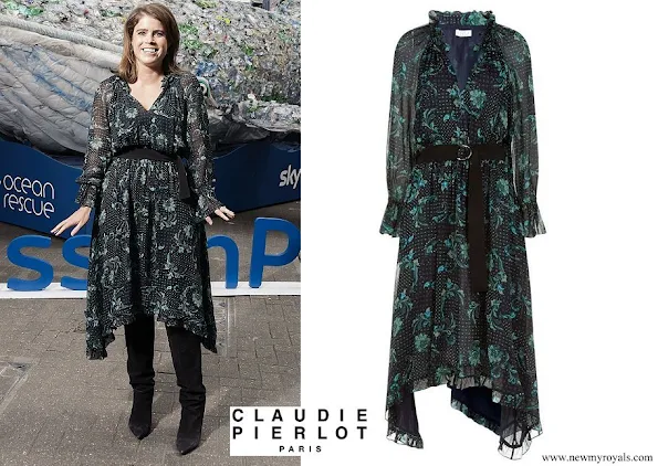Princess Eugenie wore Claudie Pierlot Romilly floral dress