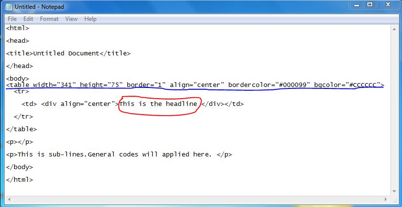 Web Design : Making headline in a box (using HTML) - myitzn - The ...