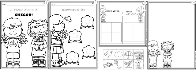 Caderno de Atividades A Primavera Chegou