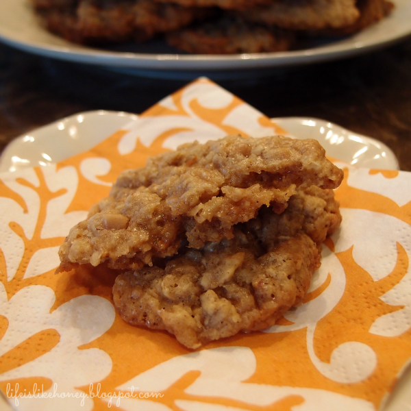 Life is Like Honey Oatmeal Toffee Cookies