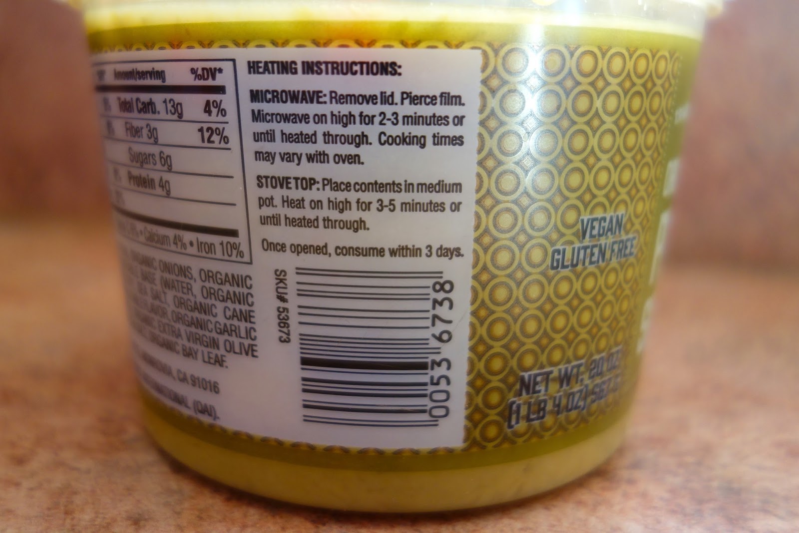 Trader Joe's Organic Pea Soup