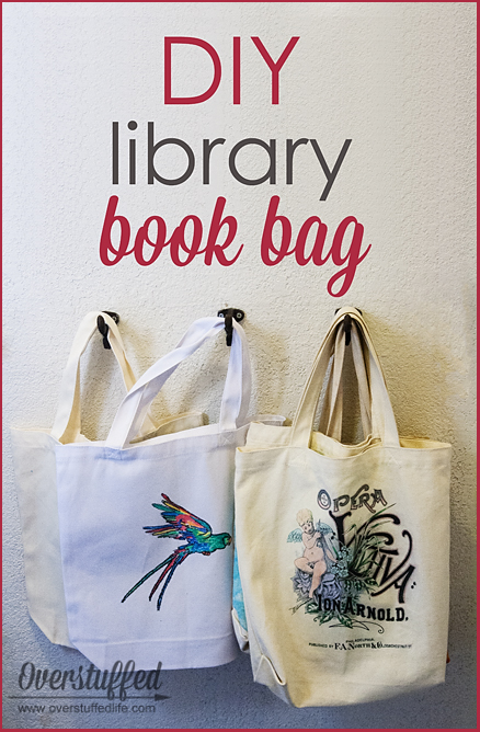 Easy DIY Library Book Bag