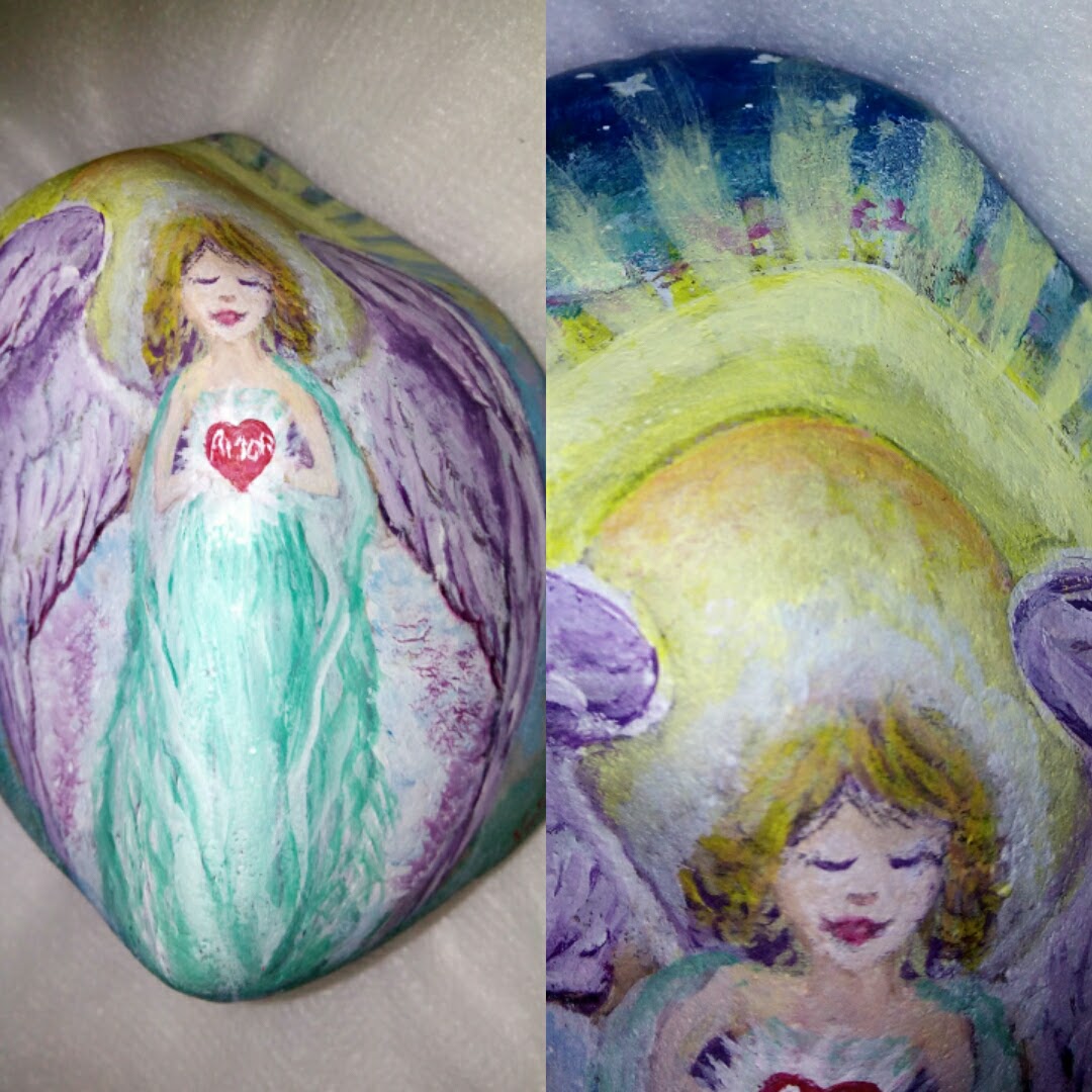 Piedras con Alma Ángel de Amor