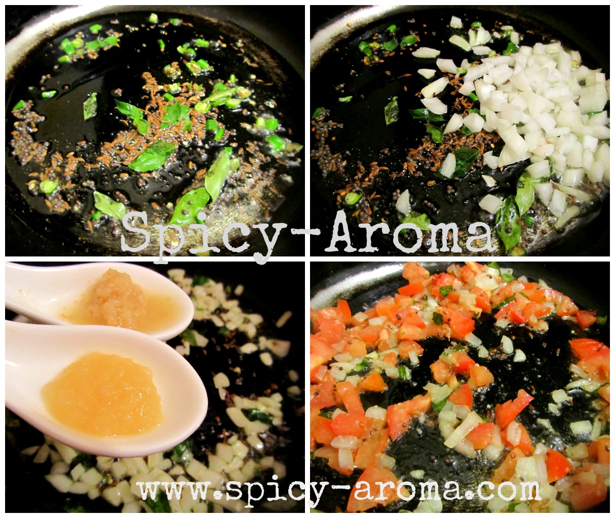 Mushroom and Green Peas Stir Fry Recipe with step by step pictures