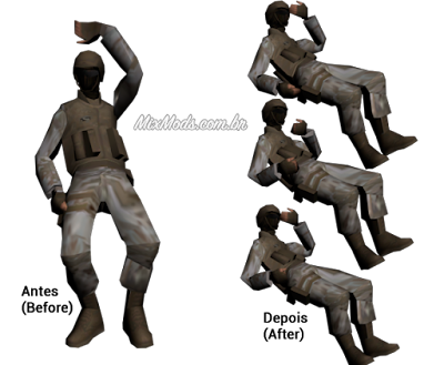nova animação de rappel do helicóptero da polícia para gta sa