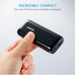 Anker Astro E1 5200mAh Ultra Compact Portable Charger External Battery Power Bank with PowerIQ Technology