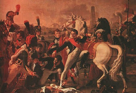 Painting of Larrey Tending Napoleon at the Battle of Ratisbon by Pierre-Claude Gautherot