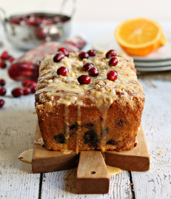 Hungry Couple: Glazed Orange Cranberry Crumb Loaf