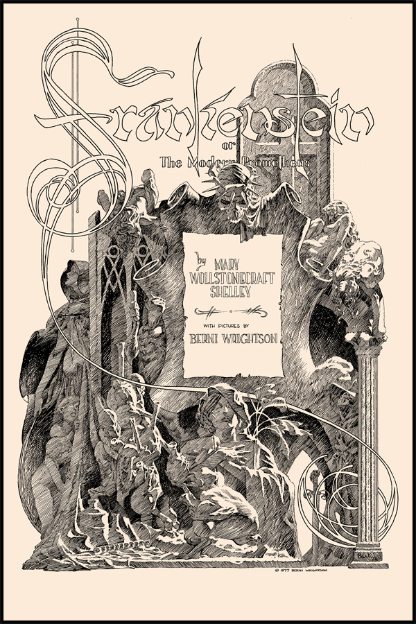 INSIDE THE ROCK POSTER FRAME BLOG: Bernie Wrightson Frankenstein Print ...
