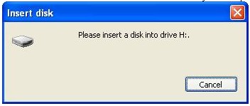 Troubleshooting: USB Flashdisk insert disk