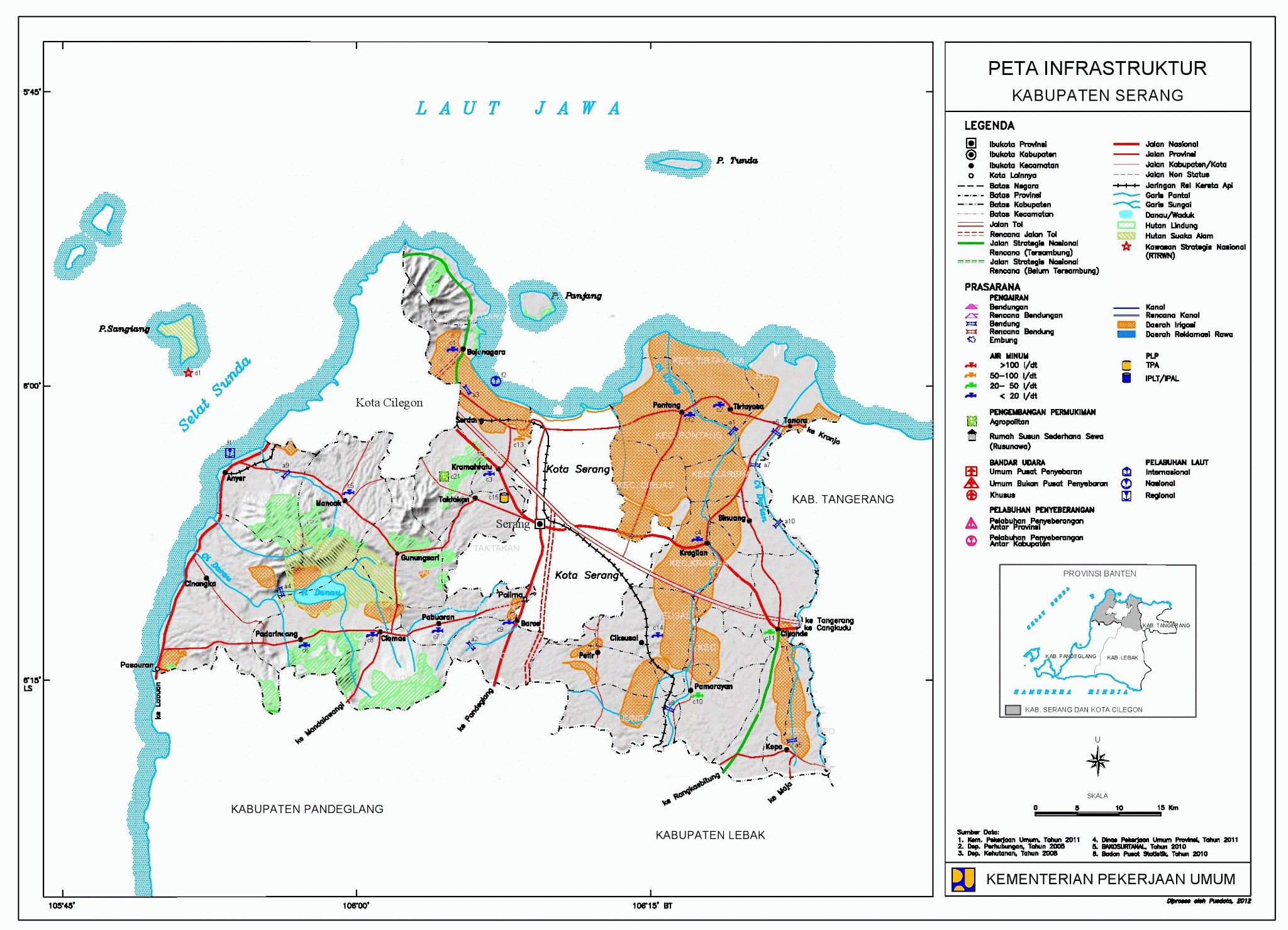 Peta Kota: Peta Kabupaten Serang