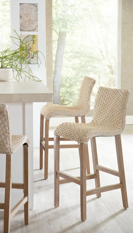 Mobiliario hecho de fibra natural