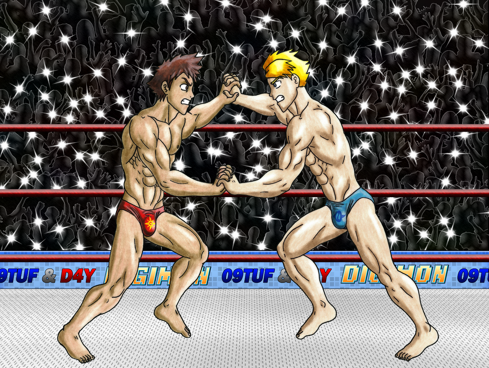 Matt vs Tai - Digimon Wrestling.