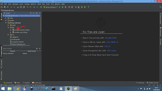 Como adicionar libs .jar no Android Studio