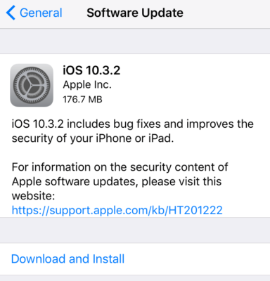 Here's how to install iOS 10.3.2 firmware on iPhone, iPad and iPod touch via iTunes and through OTA(Over The Air) software update