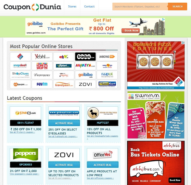 Coupondunia snapdeal coupons