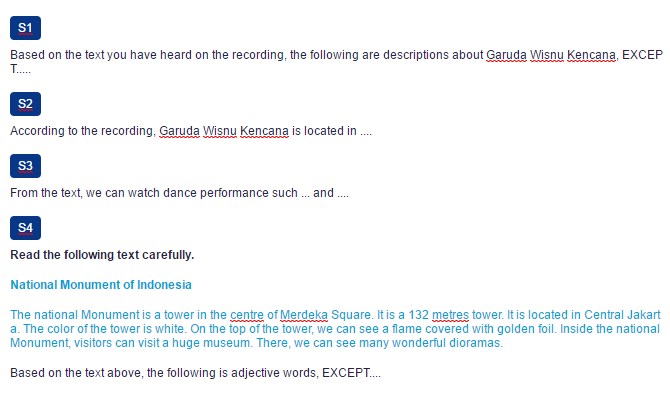 Contoh Soal Understanding Descriptive Text Holiday Destination