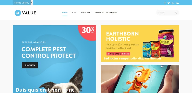 Value Free Blogger Template