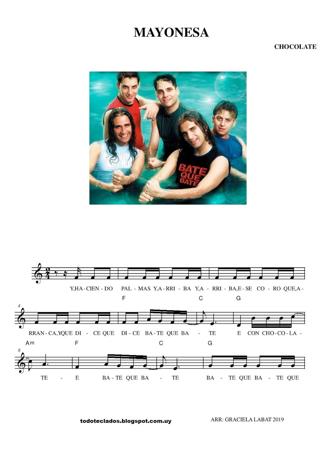 TODO TECLADOS "MAYONESA" CHOCOLATE