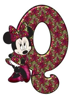 Abecedario de Minnie para Navidad. Minnie Abc for Christmas.