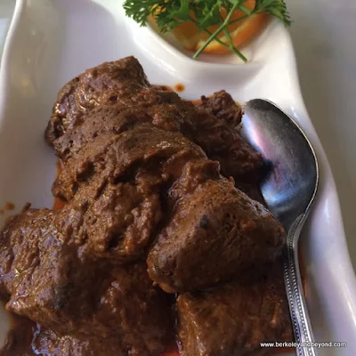 rendang beef at Borobudur Indonesian restaurant in San Francisco