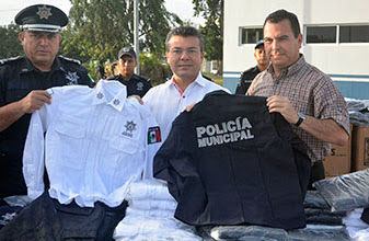 Refuerza Mauricio Góngora a la policía municipal
