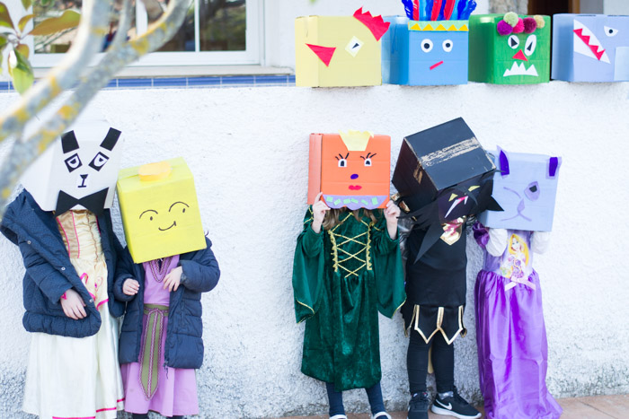 Disfraz Carnaval Cajas de cartón diy