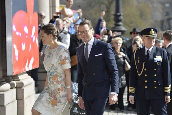King Carl Gustaf and Queen Silvia, Crown Princess Victoria and Prince Daniel at Royal Academy of Arts