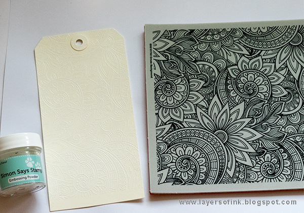 Layers of ink - Distress Oxide Resist Background by Anna-Karin with SSS Picture Book Panda and STAMPtember stamps