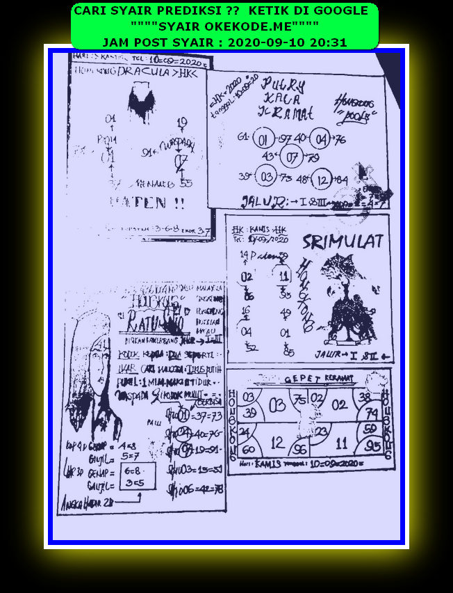 1 New Message Kode Syair Hongkong 10 September 2020 Forum Syair Togel Hongkong Singapura Sydney