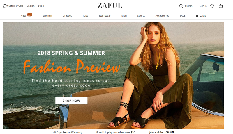 Lista życzeń z ZAFUL/ ZAFUL products wishlist