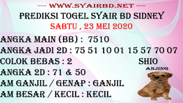 Prediksi Togel Syair BD Sydney