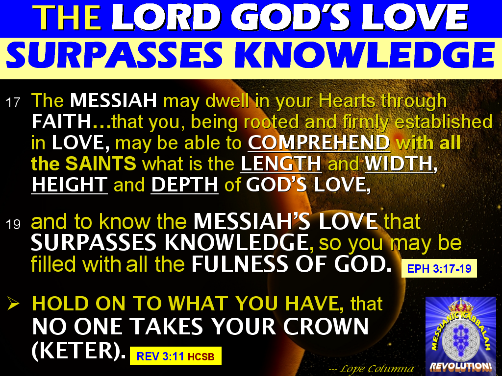 The MESSIANIC KABBALAH REVOLUTION! The SOURCE OF THE TRUE GOSPEL IS THE TREE OF LIFE, which Has