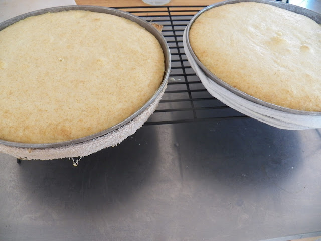 Flat Cakes with towels