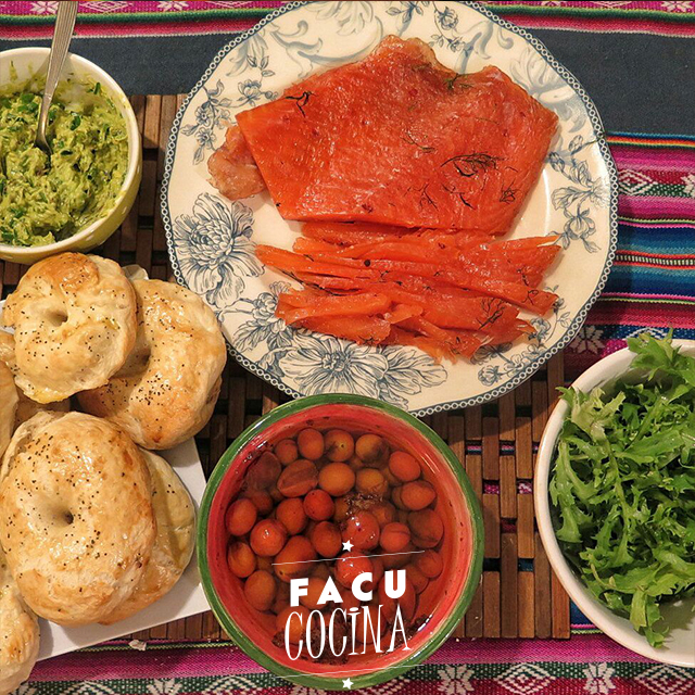 Bagels + gravlax casero Bagels + gravlax casero