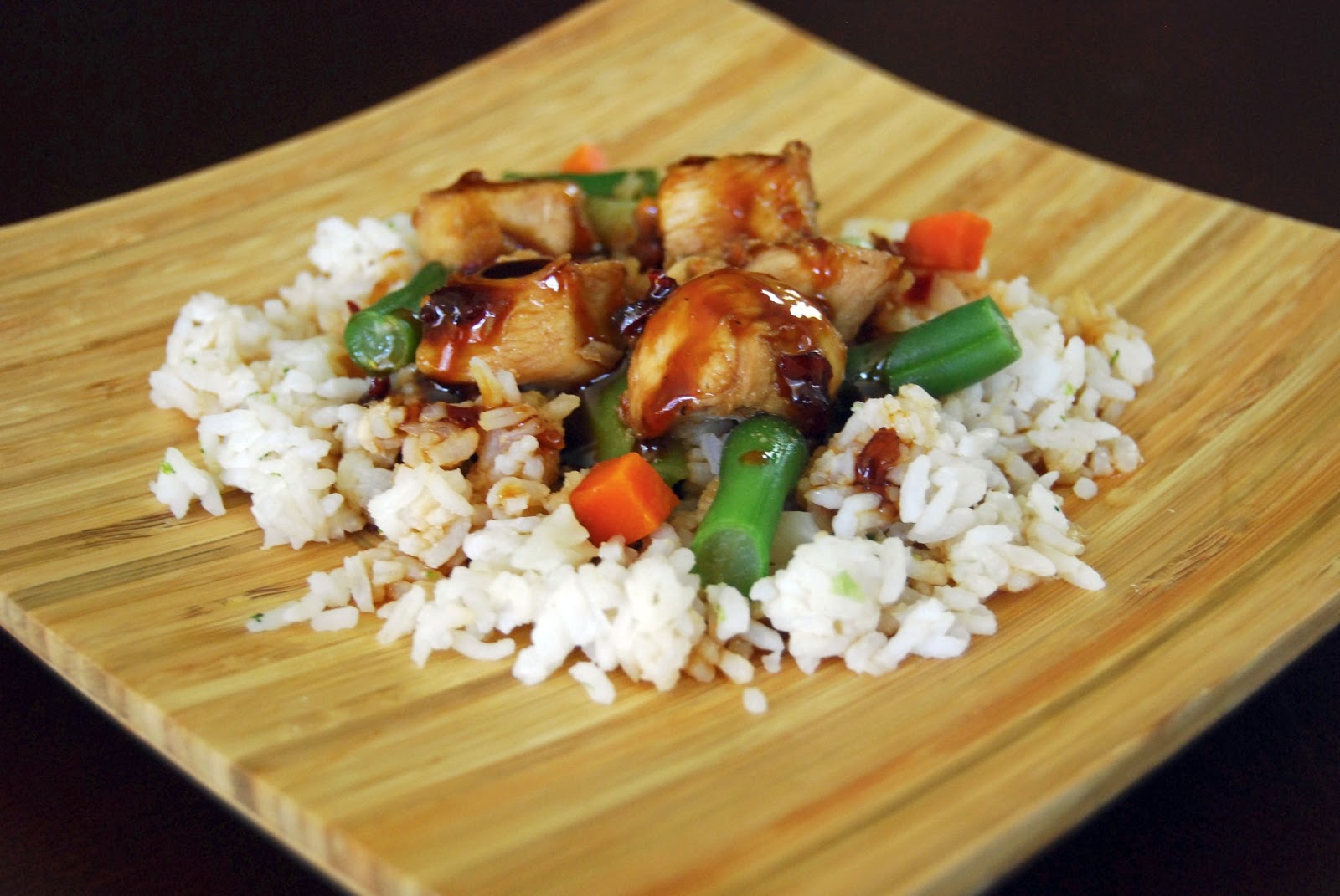 Spicy Ginger Chicken & Vegetables over Rice Life Tastes Good