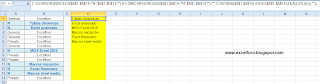 Una matricial de Excel para listar coincidencias.