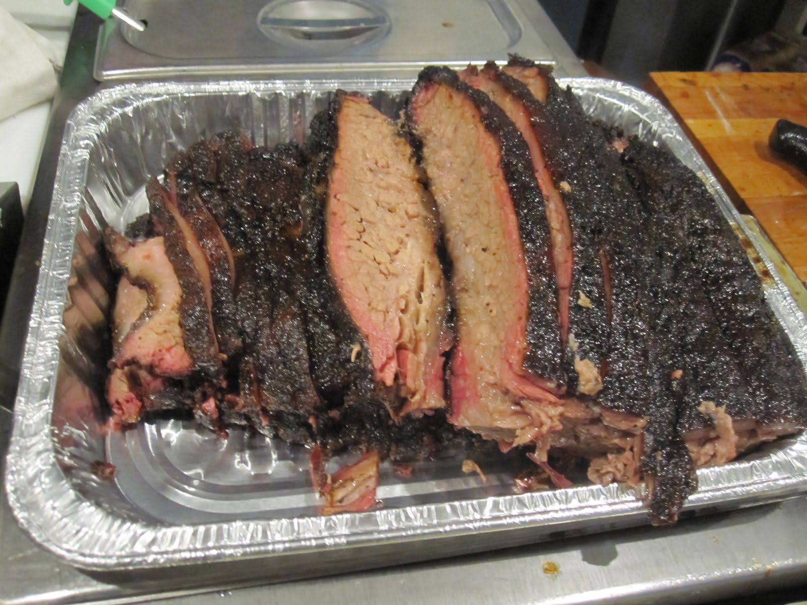 Man Up Tales of Texas BBQ™ At the counter at Franklin Barbecue