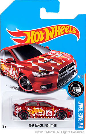 Hot Wheels 2008 Lancer Evolution special colors Kmart Edition