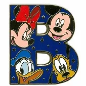 Alfabeto de Mickey, Minnie, Donald y Pluto B.