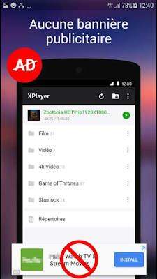 تحميل اخر إصدار XPlayer مشغل الفيديو يدعم جميع صيغ الفيديو و الصوت 